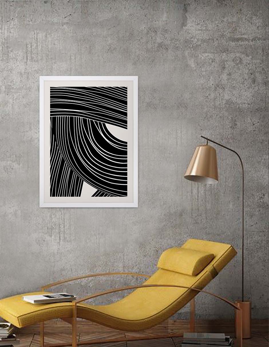 Vorágine: cuadro decorativo, vista 2 (blanco render)