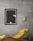 Vorágine: cuadro decorativo, vista 6 (negro render)