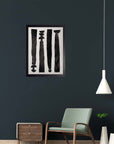 Ábaco: cuadro decorativo, vista 3 (negro render)