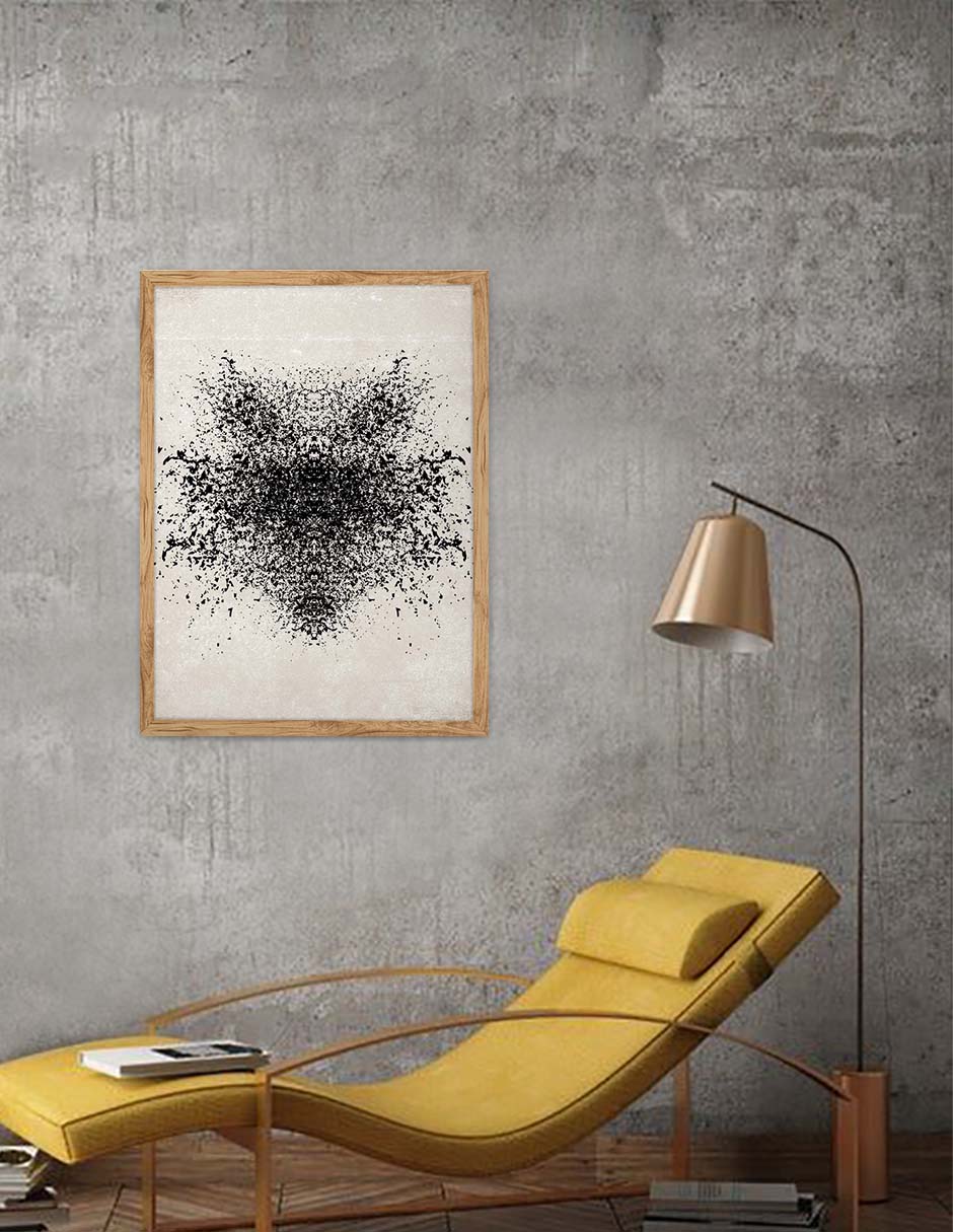 Alas Oscuras: cuadro decorativo, vista 9 (madera render)