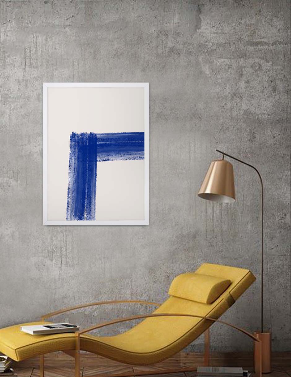 Ángulo: cuadro decorativo, vista 6 (blanco render)
