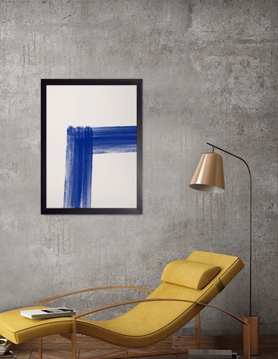 Ángulo: cuadro decorativo, vista 3 (negro render)