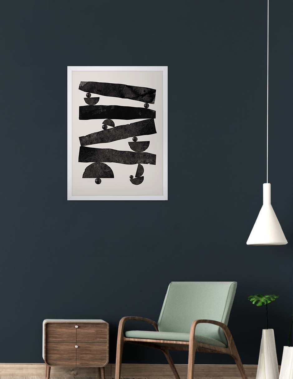 Apilado: cuadro decorativo, vista 6 (blanco render)