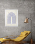 Arco Azul: cuadro decorativo, vista 6 (blanco render)