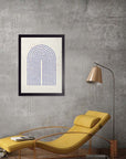 Arco Azul: cuadro decorativo, vista 3 (negro render)