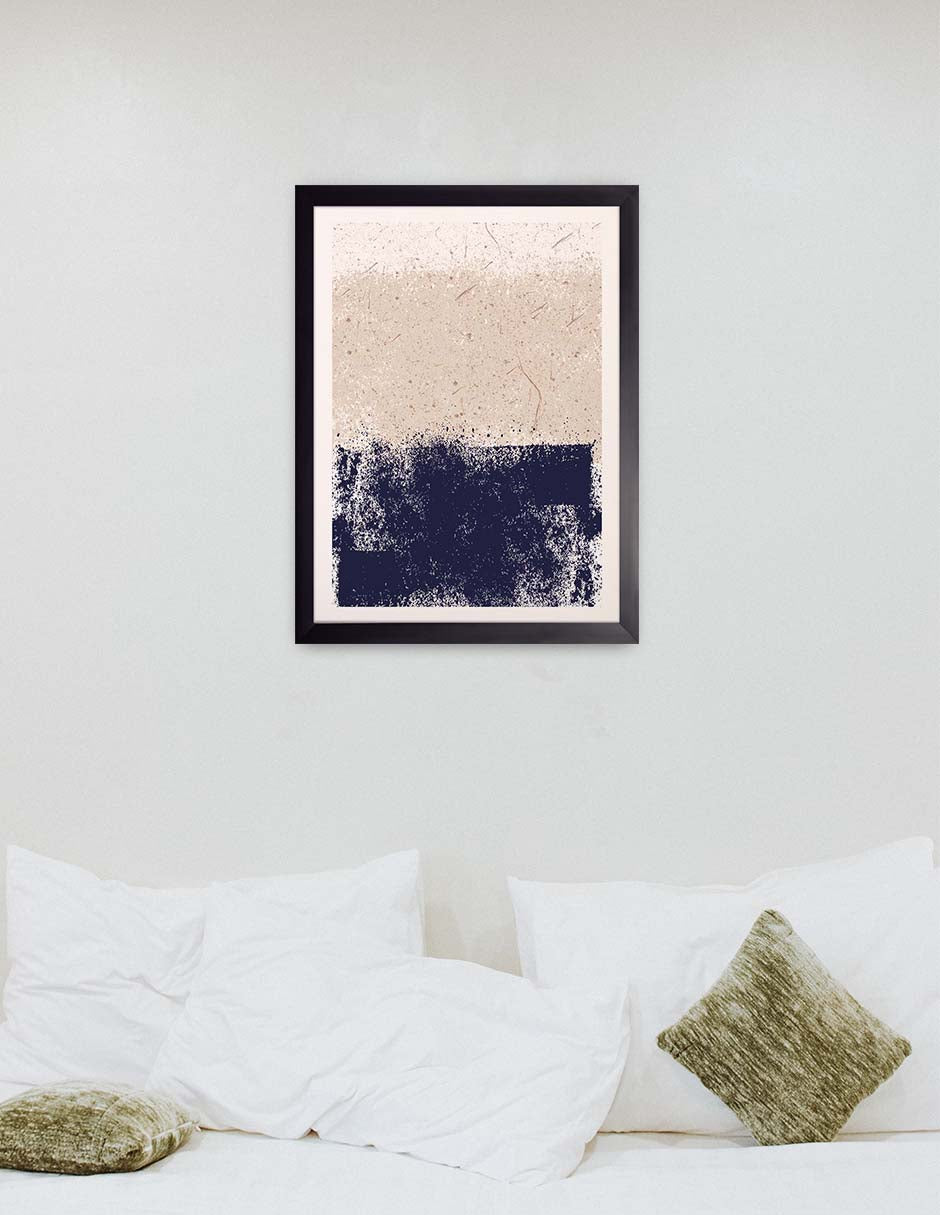 Arenal: cuadro decorativo, vista 3 (negro render)