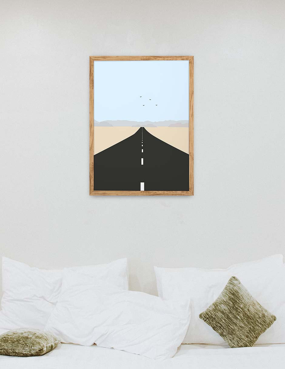 Asfalto: cuadro decorativo, vista 9 (madera render)