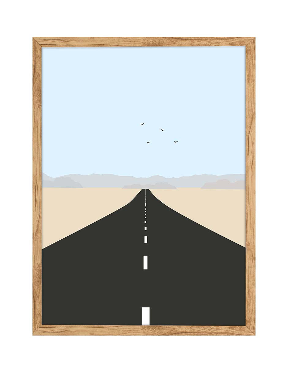 Asfalto: cuadro decorativo, vista 7 (madera)