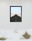 Asfalto: cuadro decorativo, vista 3 (negro render)