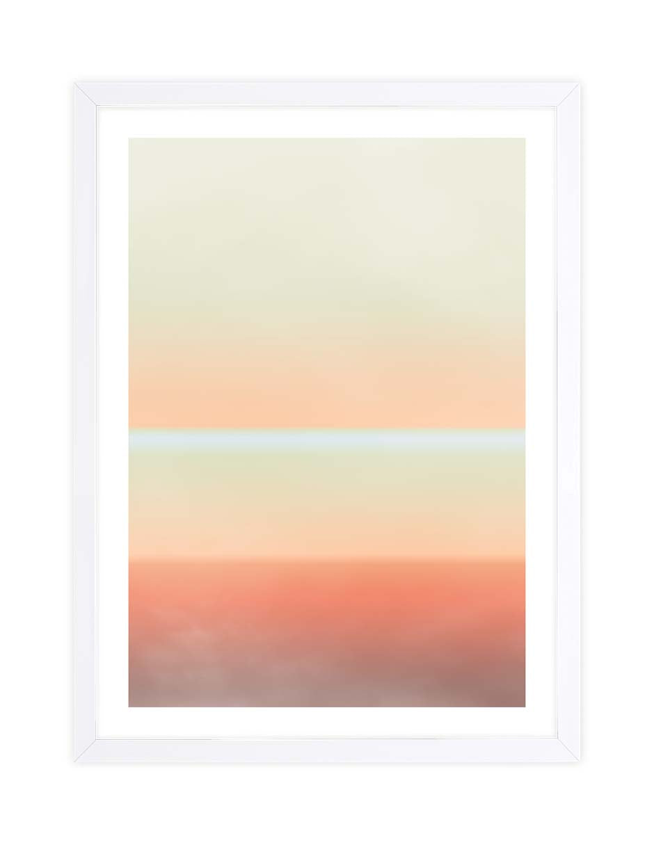 Atardecer Costero: cuadro decorativo, vista 4 (blanco)