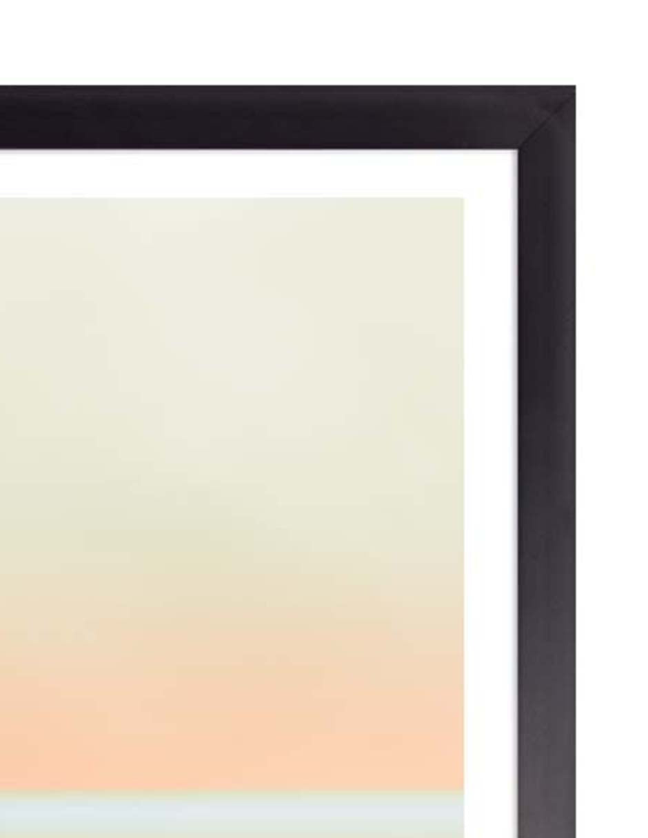 Atardecer Costero: cuadro decorativo, vista 2 (negro detalle)