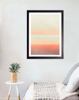 Atardecer Costero: cuadro decorativo, vista 3 (negro render)