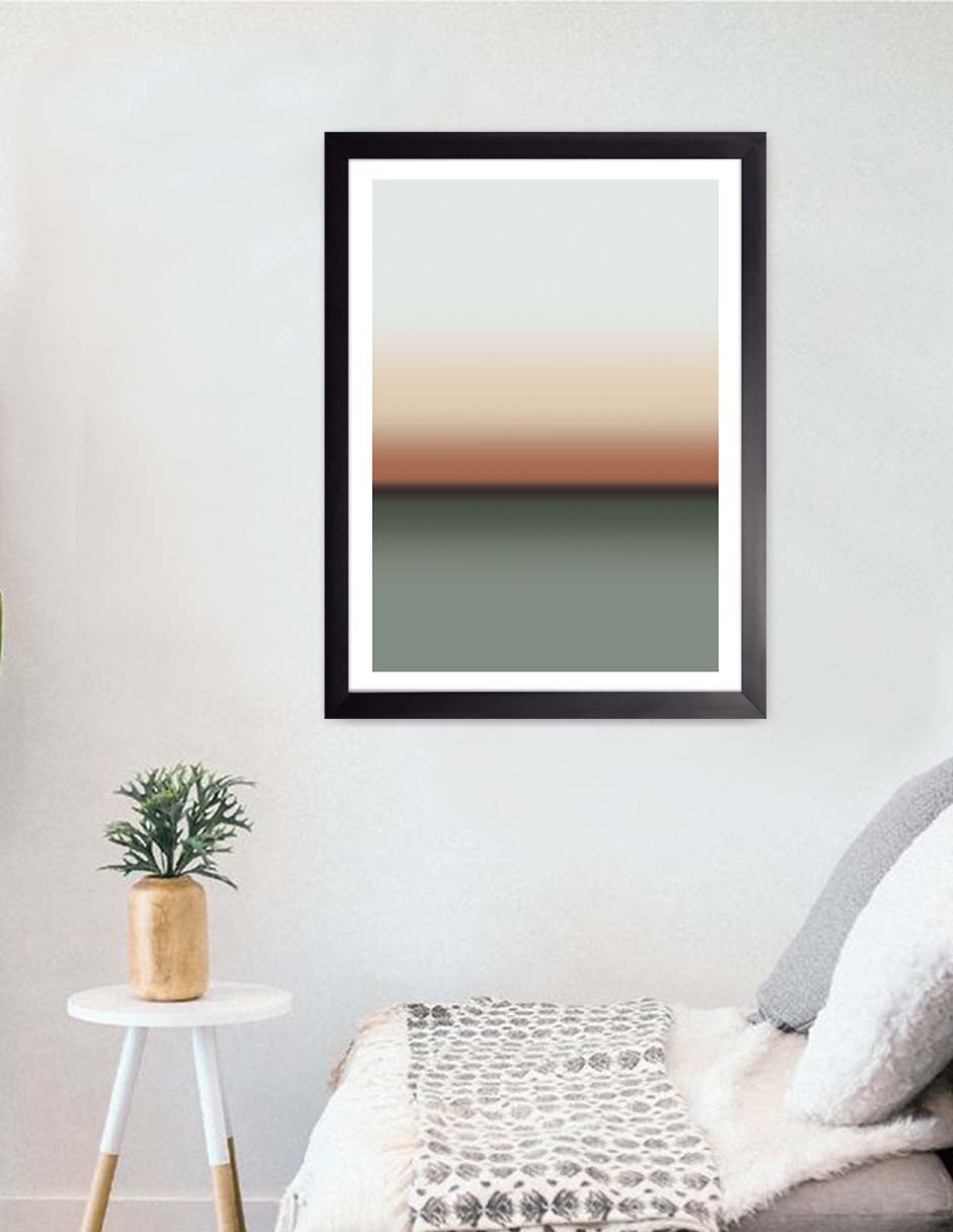 Atardecer Salvia: cuadro decorativo, vista 3 (negro render)