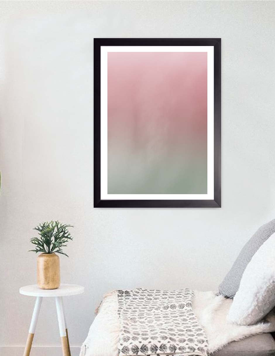 Aurora Rosa: cuadro decorativo, vista 3 (negro render)