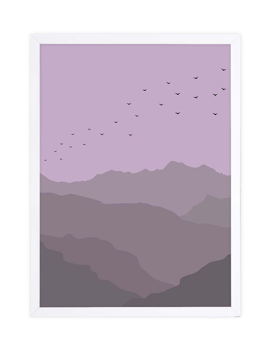 Bandada: cuadro decorativo, vista 4 (blanco)