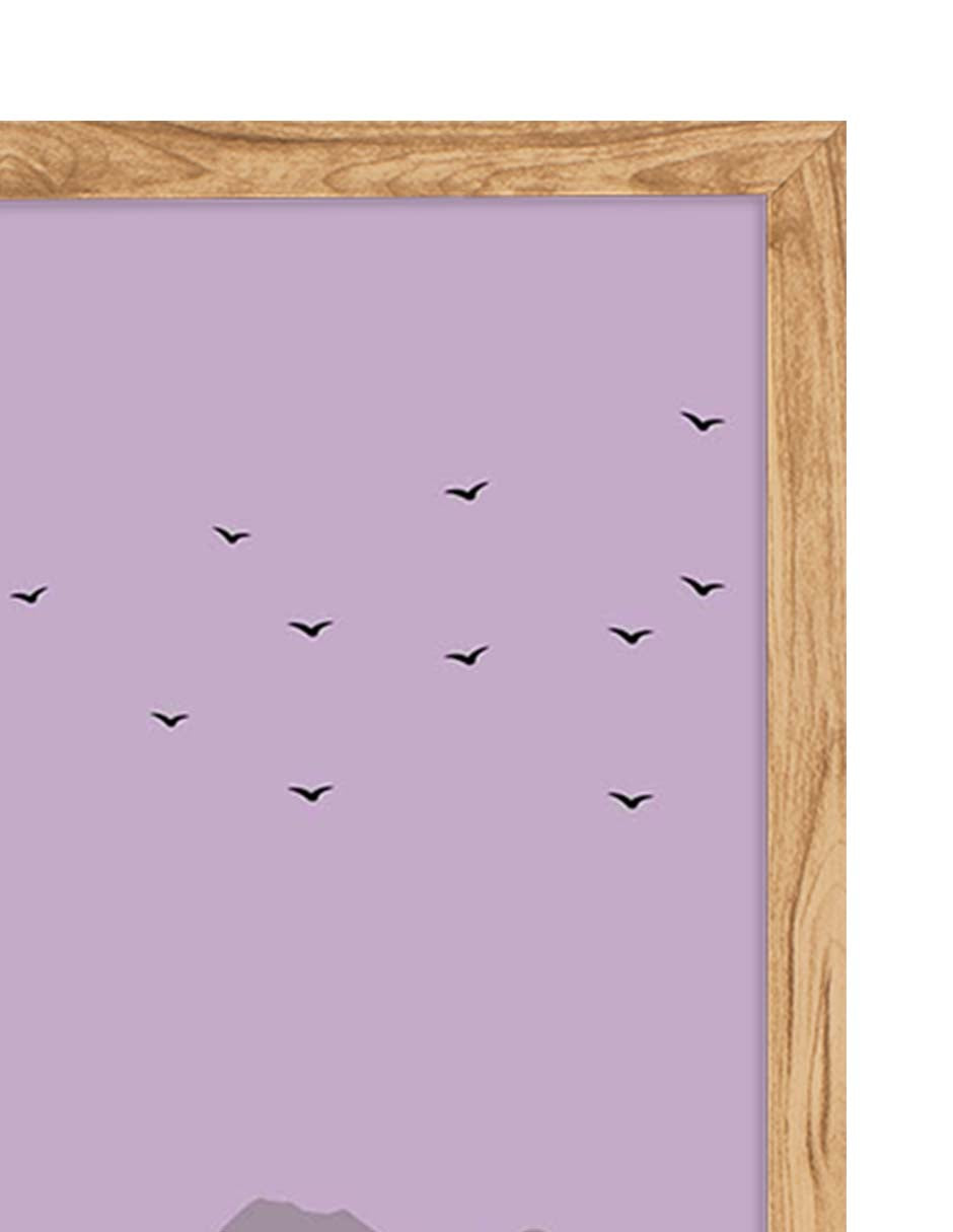 Bandada: cuadro decorativo, vista 8 (madera detalle)