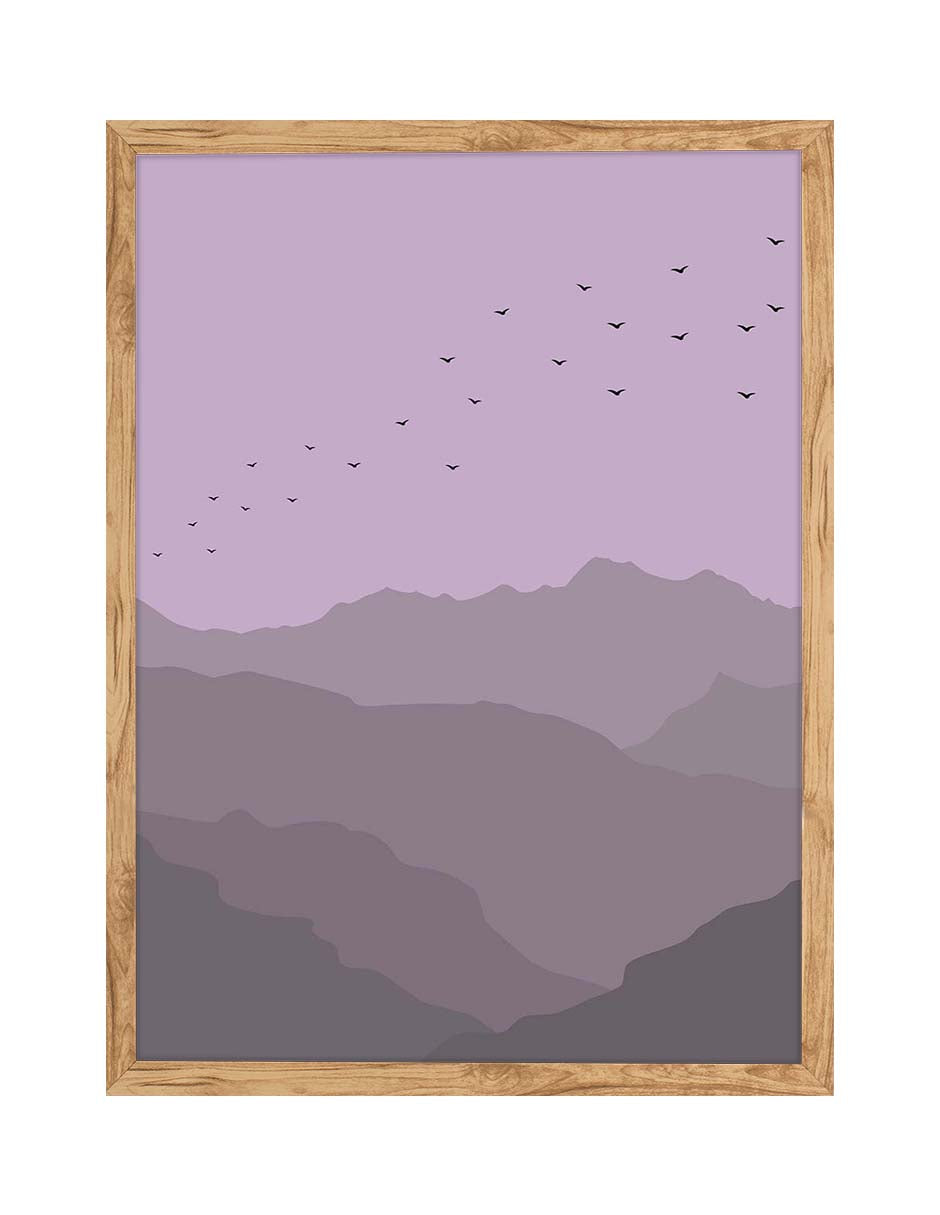 Bandada: cuadro decorativo, vista 7 (madera)