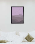 Bandada: cuadro decorativo, vista 3 (negro render)