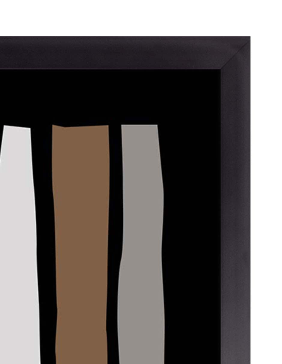 Basalto: cuadro decorativo, vista 2 (negro detalle)