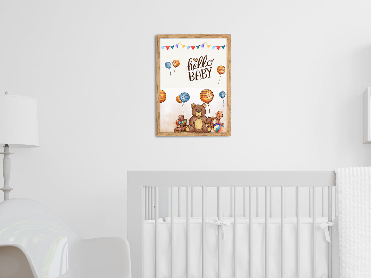 Bienvenido Bebé: cuadro decorativo, vista 3 (c render 2 01)