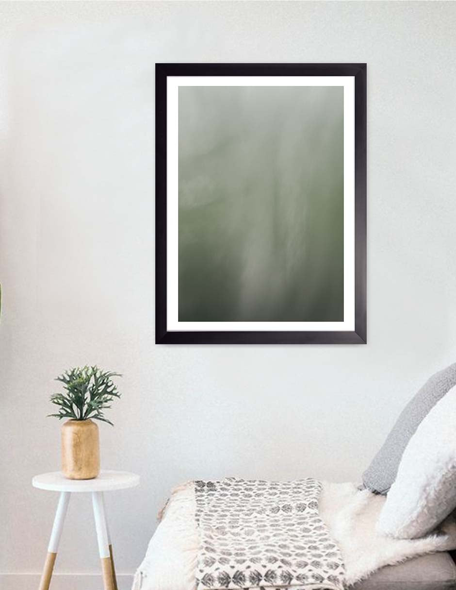 Bosque Verde: cuadro decorativo, vista 3 (negro render)