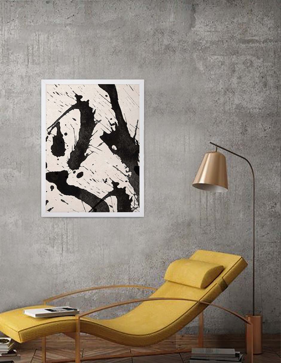 Brochazo: cuadro decorativo, vista 6 (blanco render)