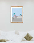 Café Palmera: cuadro decorativo, vista 9 (madera render)