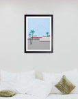 Café Palmera: cuadro decorativo, vista 3 (negro render)
