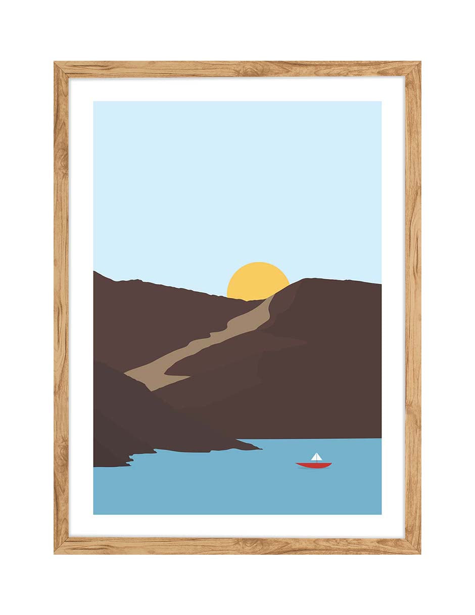 Cala: cuadro decorativo, vista 7 (madera)