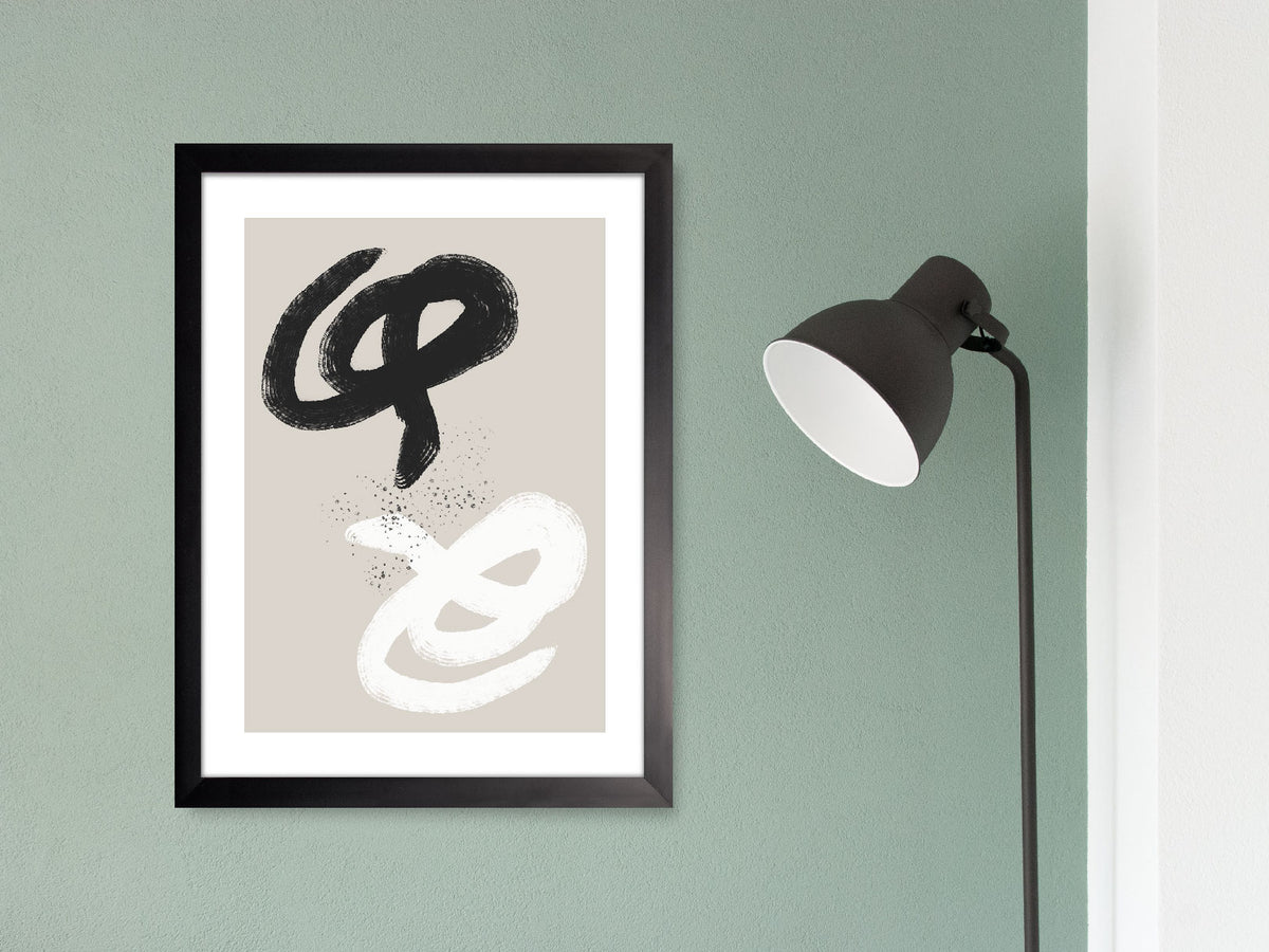 Caligrafía: cuadro decorativo, vista 2 (render 01)