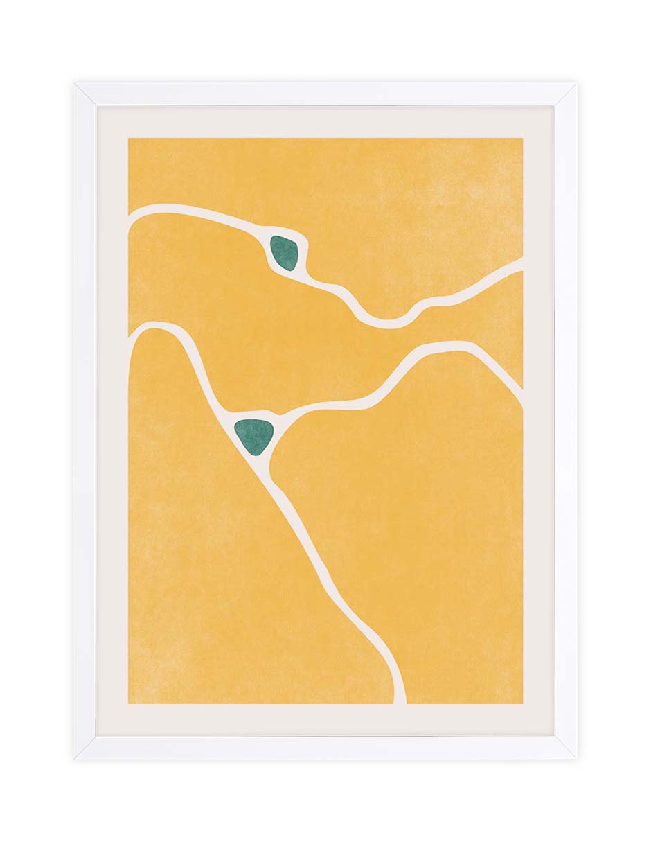 Camino Mostaza: cuadro decorativo, vista 4 (blanco)
