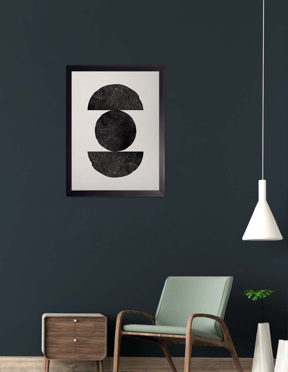 Canica: cuadro decorativo, vista 3 (negro render)