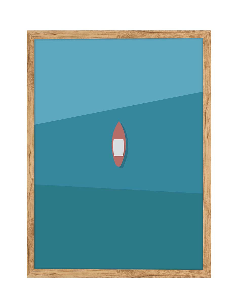 Canoa: cuadro decorativo, vista 7 (madera)