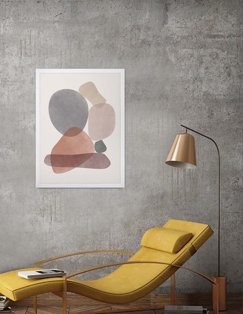 Canto Rodado: cuadro decorativo, vista 6 (blanco render)