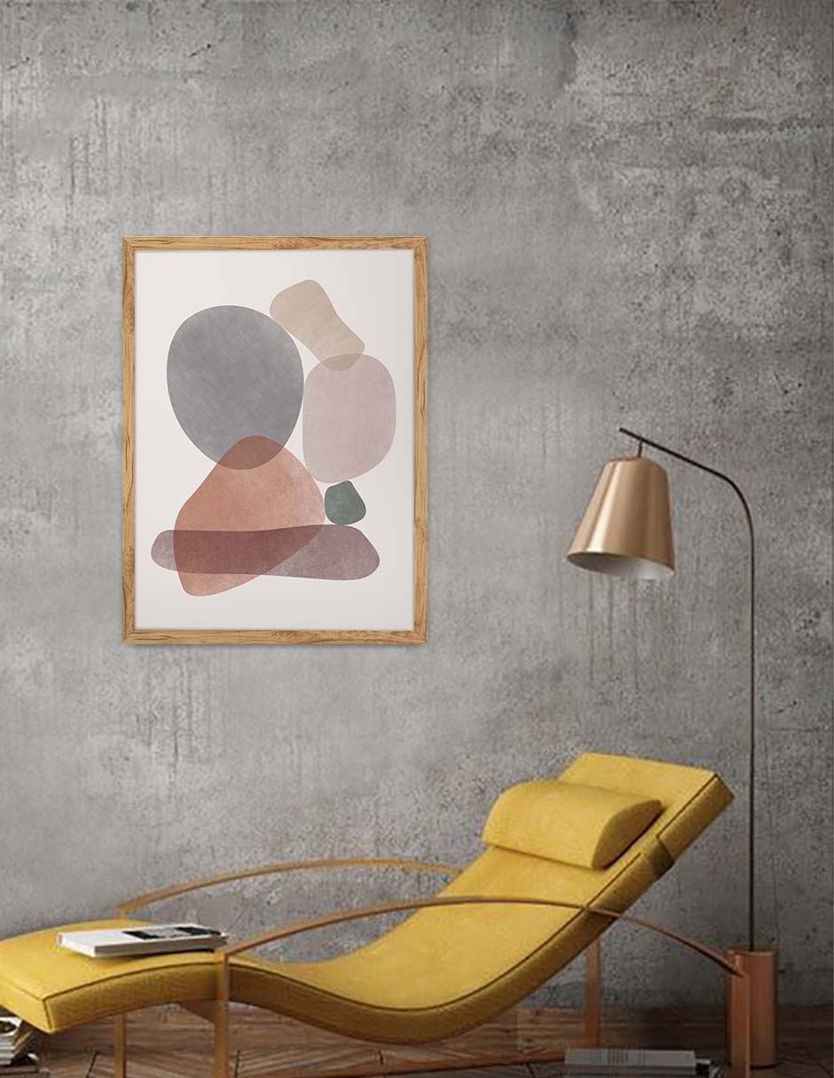 Canto Rodado: cuadro decorativo, vista 9 (madera render)