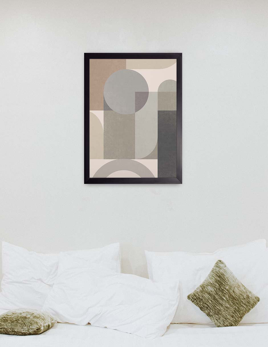 Capas Suaves: cuadro decorativo, vista 3 (negro render)
