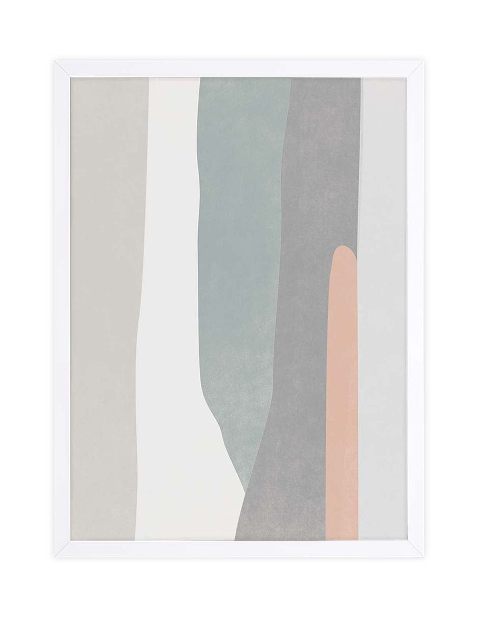 Cascada Gris: cuadro decorativo, vista 4 (blanco)