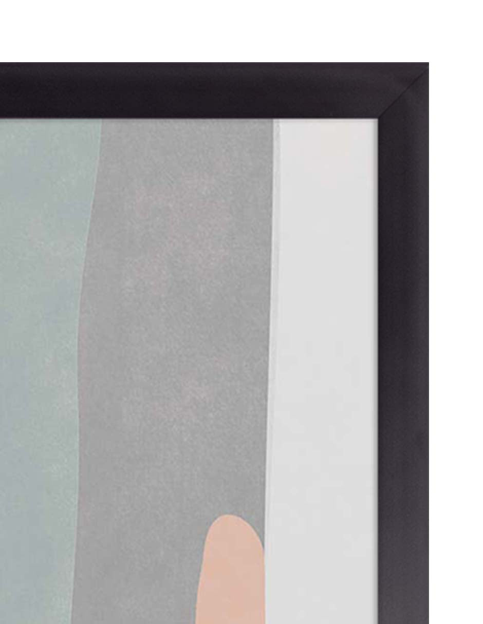 Cascada Gris: cuadro decorativo, vista 2 (negro detalle)