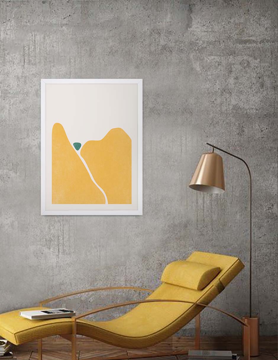 Colinas de Maíz: cuadro decorativo, vista 6 (blanco render)