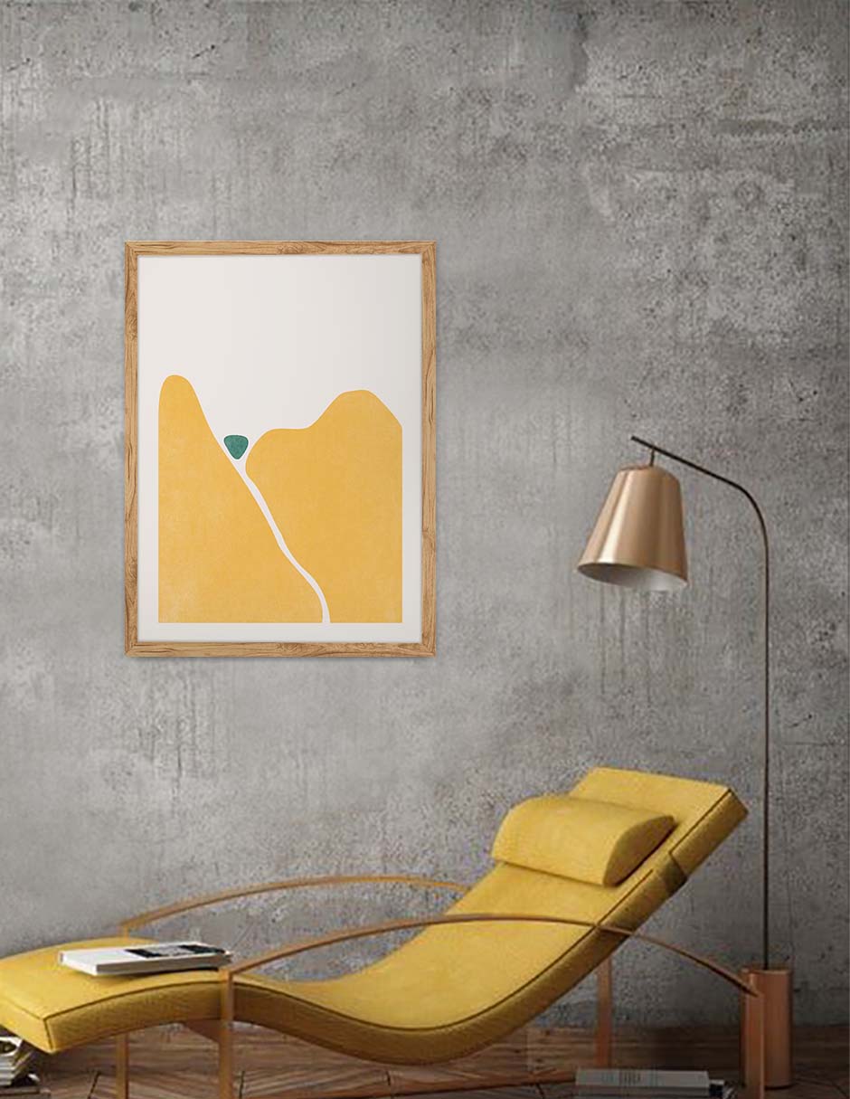 Colinas de Maíz: cuadro decorativo, vista 9 (madera render)