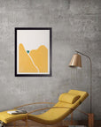 Colinas de Maíz: cuadro decorativo, vista 3 (negro render)