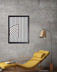 Concha: cuadro decorativo, vista 3 (negro render)