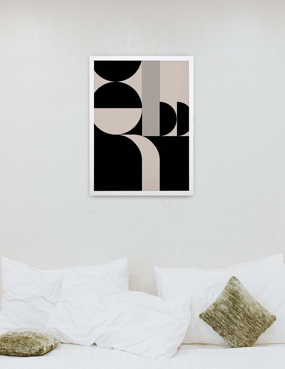 Contrapunto: cuadro decorativo, vista 6 (blanco render)