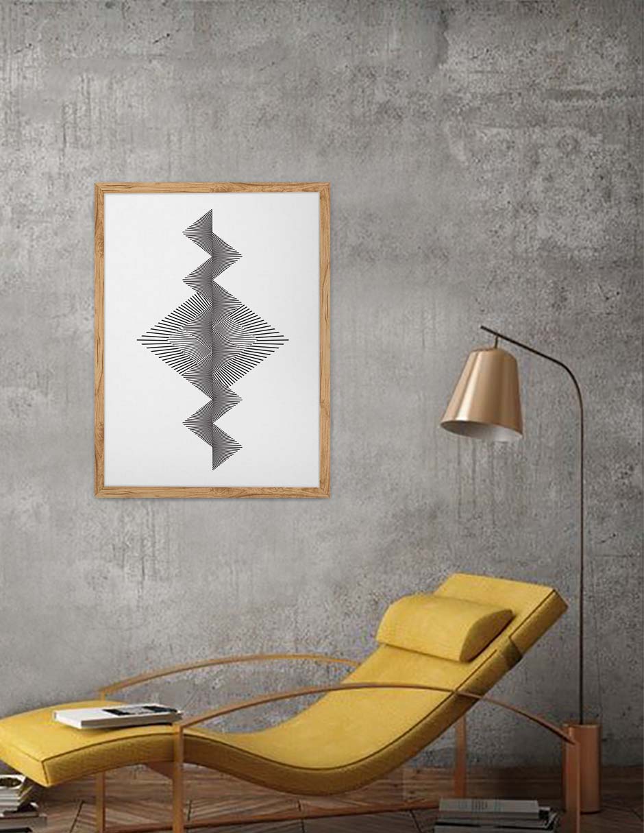 Cremallera: cuadro decorativo, vista 9 (madera render)