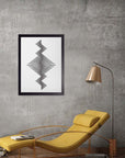 Cremallera: cuadro decorativo, vista 3 (negro render)