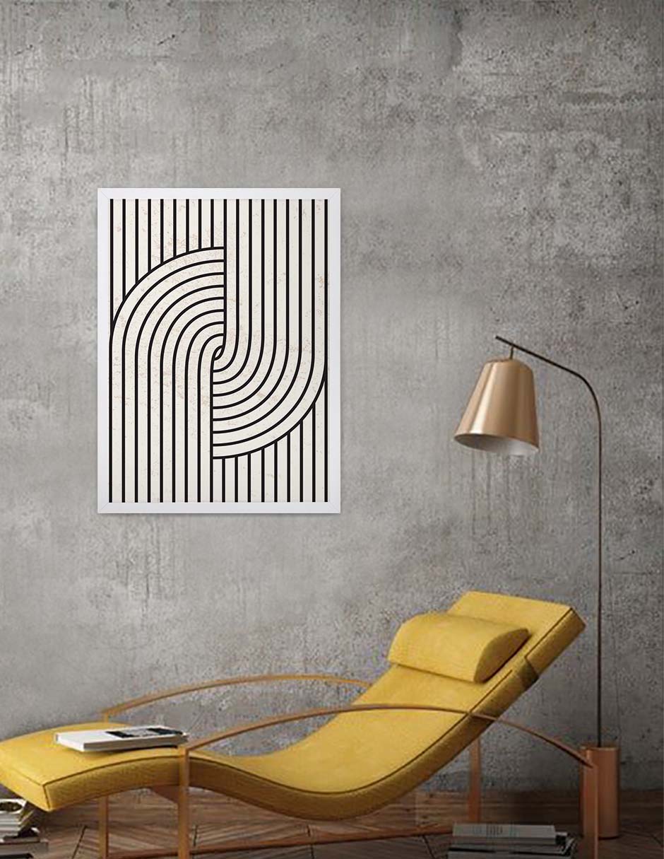 Cuerdas: cuadro decorativo, vista 6 (blanco render)