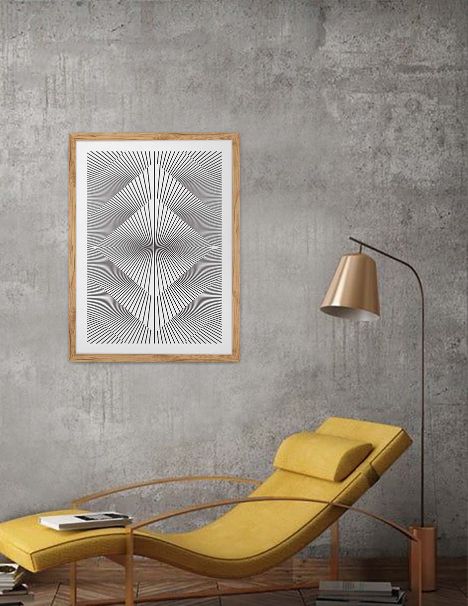 Diamante: cuadro decorativo, vista 9 (madera render)