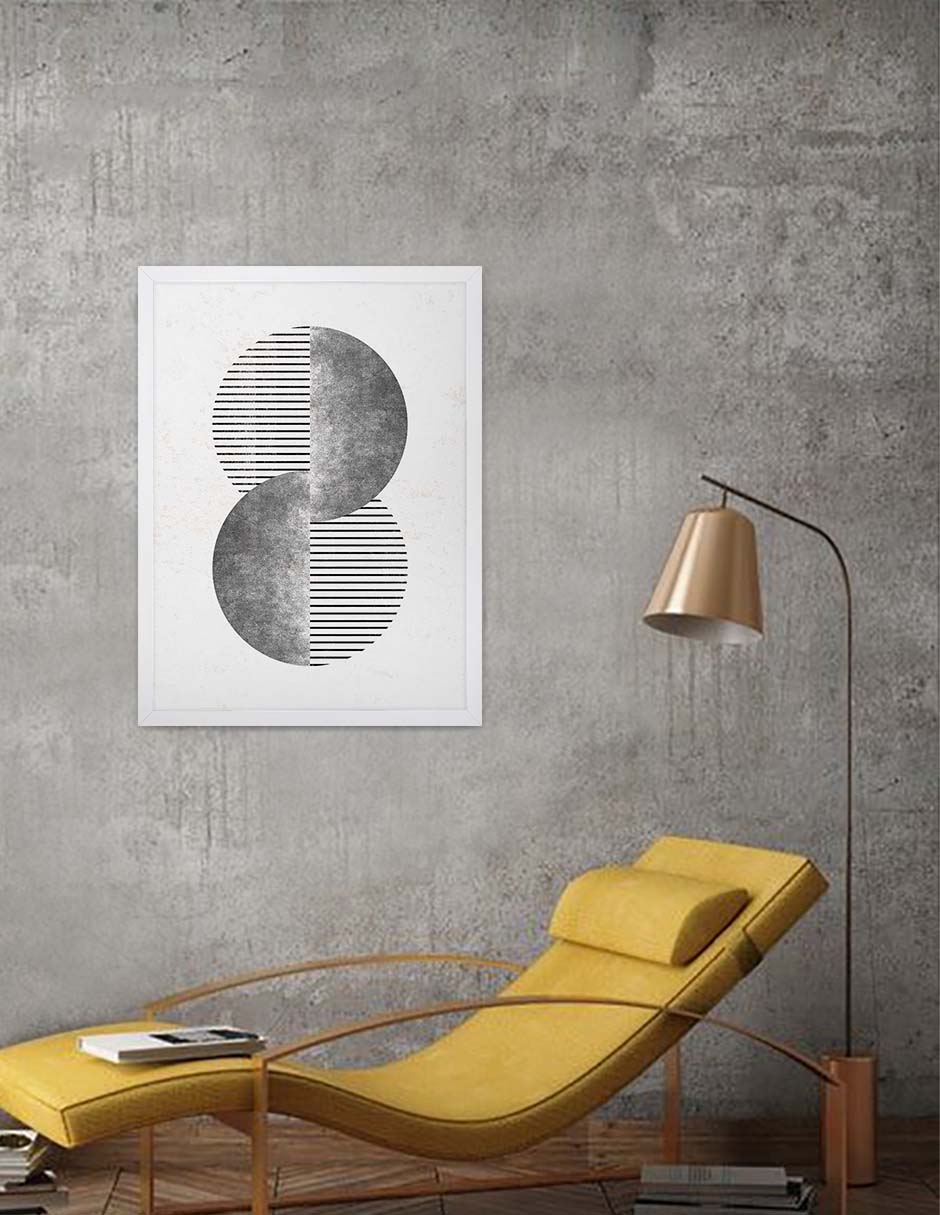 Dualidad: cuadro decorativo, vista 6 (blanco render)
