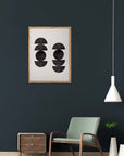 Dúo Negro: cuadro decorativo, vista 9 (madera render)