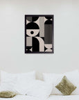 Engranaje: cuadro decorativo, vista 3 (negro render)